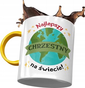 Sárga Bögre Keresztelő Családnak Ajándék Nyomtatott Fotóval