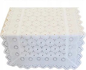 Dekorációs futópad Nela 35x140 áttört fehér 541 boho