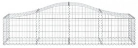 25 db íves horganyzott vas gabion kosár 200x50x40/60 cm