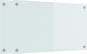 vidaXL Konyhai splashback 2 pcs Fehér 70 x 40 cm edzett üveg