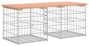 tömör duglászfenyő gabion kerti pad 103x44x42 cm