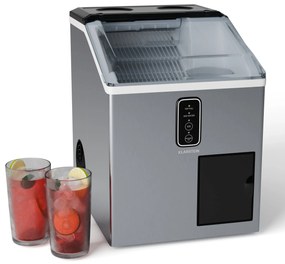 Klarstein Bullet Ice jégkészítő, 15 kg jég naponta, Bullet & zúzott jég, Rozsdamentes acél