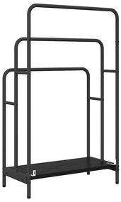 Ruhaszárító polcokkal Musta tammi 60 x 30 x 100.5 cm Faanyag
