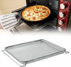 Sütő Grill Rács Hálós Sütőtálca Légfritőző Kosár Sütő Grill Rács Kosár