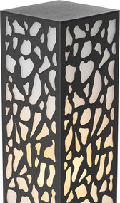 Modern kültéri oszloplámpa fekete 40 cm IP44 - Nicole