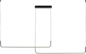 ZUMA LINE 2023199-BK RIKE Modern Led Függesztett Lámpa Fekete LED IP20