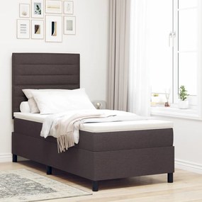 Félágymatrac Matrac Sötétbarna 90x200 cm Szövet