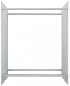 fehér edzett üveg tűzifatároló 80 x 35 x 100 cm