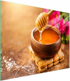 Üveg Vágódeszka 52x30 Méz Edzett Üveg