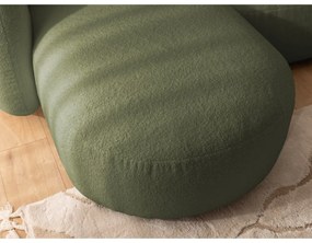 Zöld buklé sarokkanapé (bal oldali-heverő résszel) Orbit – Ropez