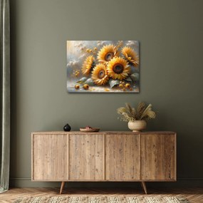 Kép - Napraforgók festménye (70x50 cm)