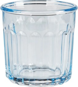 BARETTO üveg vizes pohár 380 ml kék
