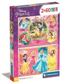 Disney Hercegnők Doers 2x60 db-os puzzle Clementoni