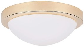 AranyszĂnƱ mennyezeti lĂĄmpa ĂŒveg bĂșrĂĄval Ăž 28 cm Roda â Candellux Lighting