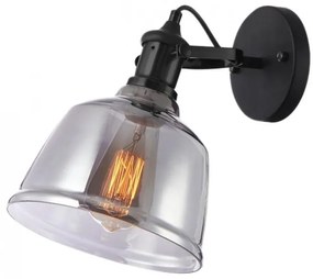 Lámpa Fali lámpatest MUSCARI IIB,3800,AC220-240V,50/60Hz,1*E27, IP20,egy, fekete