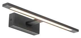 Fali lámpa fekete 41,5 cm IP44 LED-del - Jerre