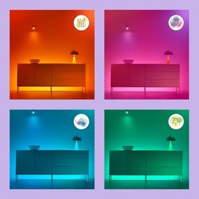 LED RGBW dimmelhető A80 E27/18,5W/230V 2200-6500K CRI 90 Wi-Fi - WiZ