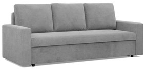 Zeus kanapéágy, kordbársony, bonell töltet, egyenes kartámasz, szürke