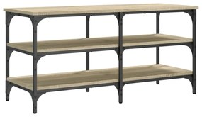 sonoma tölgy színű szerelt fa cipőpolc 100 x 38,5 x 49 cm