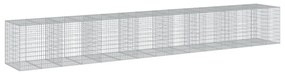 horganyzott vas gabion kosár fedéllel 750 x 100 x 100 cm