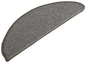 15 db szürke lépcsőszőnyeg 65 x 21 x 4 cm