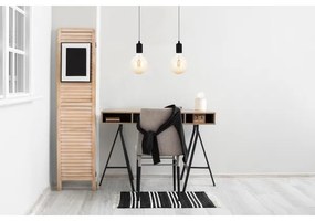 Csillár zsinóron MIROS 2xE27/60W/230V fekete