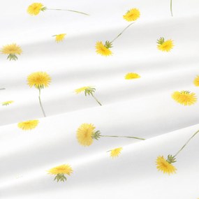 Goldea kör alakú pamut terítő - pitypangok Ø 100 cm