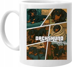 Ajándék bögre Dachshund life tacskó élet