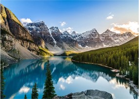 Kép - Kanada, Banff Nemzeti Park, Moraine Lake (üvegen) (70x50 cm)