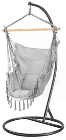 Puerto függőszék állvánnyal szürke-fekete