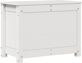 vidaXL fehér tömör fenyőfa tárolóláda 60x32x45,5 cm