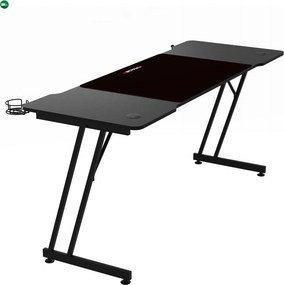 NERO karbon gamer asztal 140 × 60 cm