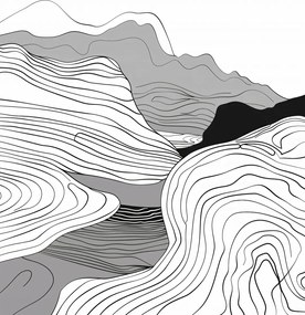 Poszter 13x18cm Geometrikus emelkedők