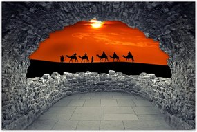 Poszterek 60x40 Karaván naplemente