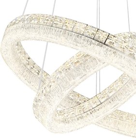 Globo 67387-60 - LED, fényerőszabályozható kábeles függeszték LAUREL LED/60W/230V átlátszó+ távirányító