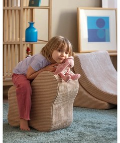 Világosbarna kordbársony gyerek puff Cloud – Wigiwama