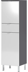 Mauresa fehér-szürke szekrény, magasság 120 cm - Germania