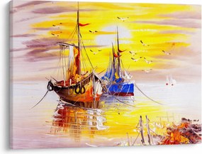 Kép - A csónak festménye (70x50 cm)