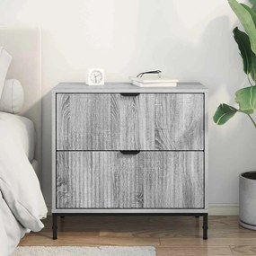 Éjjeli asztal fiókkal Szürke sonoma 63.5 x 36 x 61 cm Faanyag