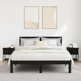 Éjjeli asztal 2 pcs Musta tammi 34 x 35,5 x 45 cm Faanyag