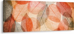 Festett őszi levelek képe (120x50 cm)