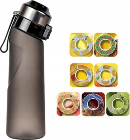 Sport ízesített vizes palack, Kulacs 650 ml 7 ízkapszulával