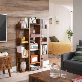 NAVARO barna könyvespolc