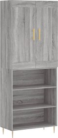 vidaXL szürke sonoma szerelt fa magasszekrény 69,5 x 34 x 180 cm