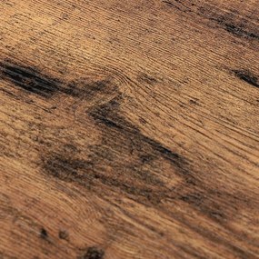 Vasagle INDY előszobai pad cipőtartóval, 73x30x45cm, barna/fekete