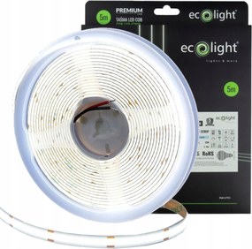 Led szalag Cob Szalag Egységes 480 24V 12W/m 1560lm/m Hideg fehér 6000K IP20 5m