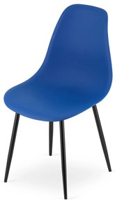 AKCIÓ Kék OSAKA szék fekete lábakkal II. osztály