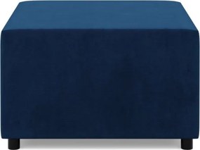 Zeus puff, bársony, 70x70, kék