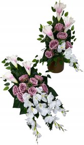 Csokor Nád Kompozíció Sír Temető Művirágok