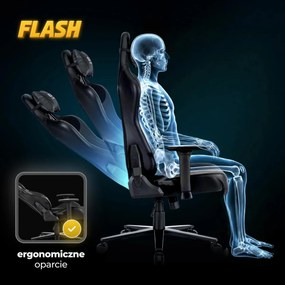 Gaming forgószék fekete színben FLASH